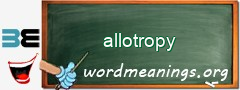 WordMeaning blackboard for allotropy